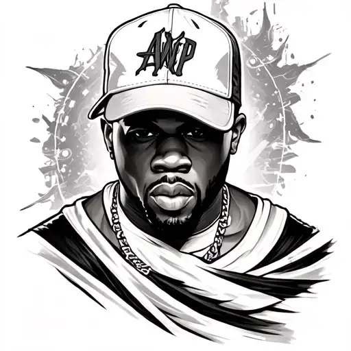 50 Cent tattoo design idea