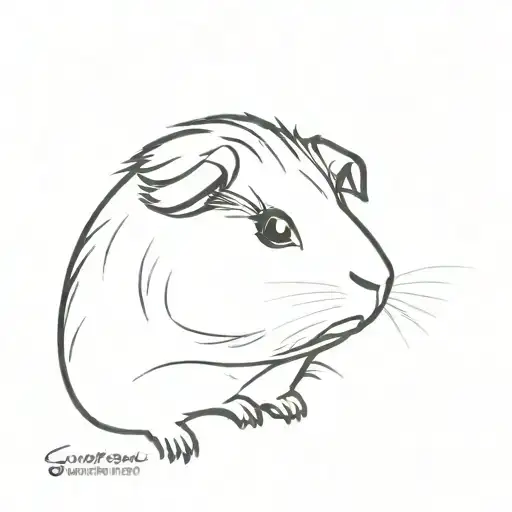 guinea pig tattoo design idea