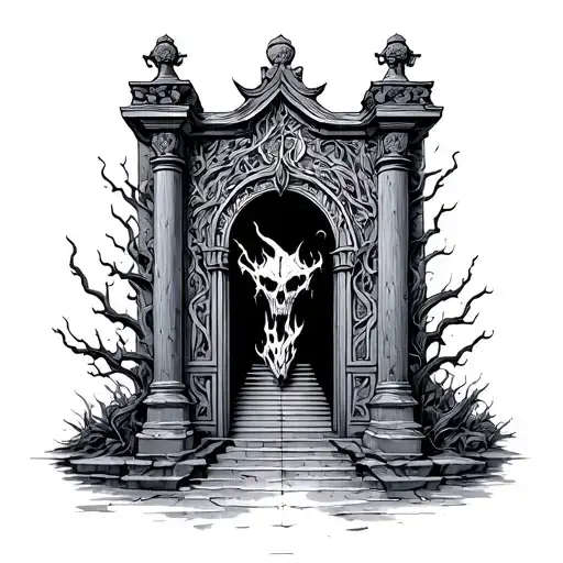 Gates Of Hell tattoo design idea