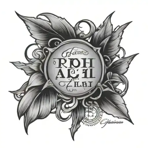 croation grb and Philippians 4:13 written tattoo design idea