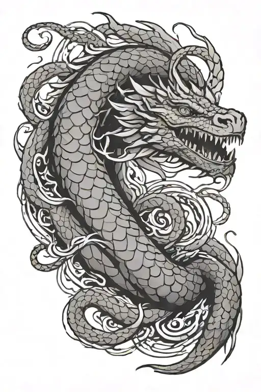 jormungandr tattoo design idea
