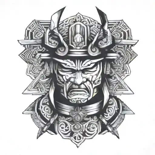 Samurai tattoo design idea