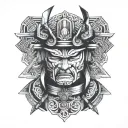 Samurai tattoo design idea