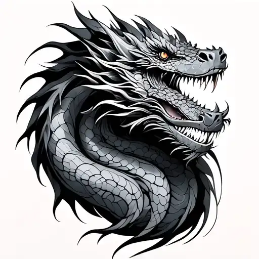 fine line dragon tattoo tattoo design idea