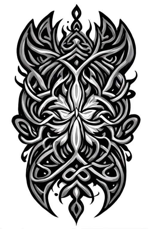 celtic tribal patterns tattoo design idea
