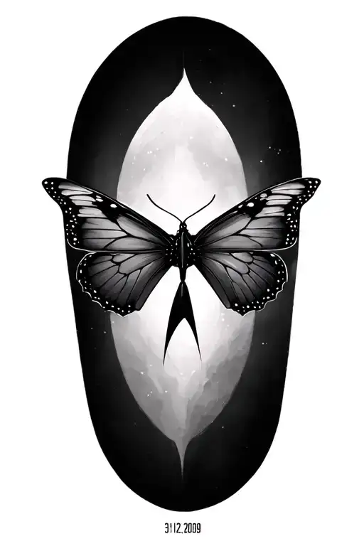 Science fiction, star trek, music, Butterfly, date 30.12.2009 tattoo design idea