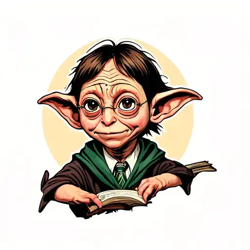 Dobby Harry Potter tattoo design idea