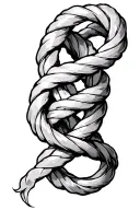 submissive bdsm knots tattoo design idea