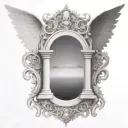 HEAVEN GATE WITH Trinity God sympols compined tattoo design idea