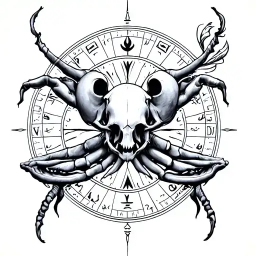 Cancer Horoscope tattoo design idea