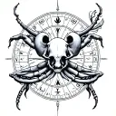 Cancer Horoscope tattoo design idea
