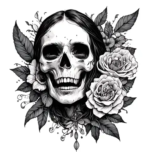 dying to live tattoo design idea