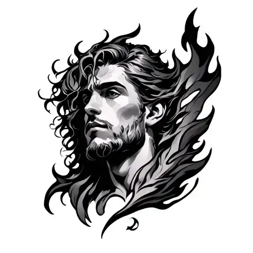 My Flame Son Theo, was born on 03/20/2025 I would like a nice but unconventional tattoo tattoo design idea