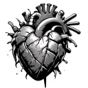 Grenade Heart tattoo design idea