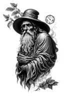 Father Time tattoo design idea