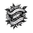 everything is written  tattoo design idea