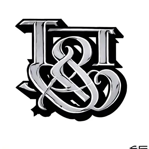 philosophy art&science upside down letters joining tattoo design idea