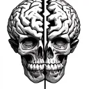 Broken Brain tattoo design idea