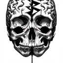 Broken Brain tattoo design idea