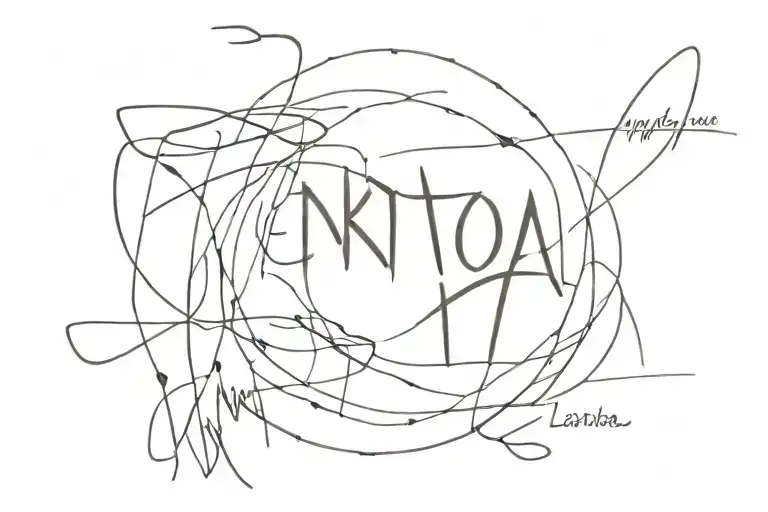  line work tattoo with the words “I know it’s hard for you, to understand what I'm going through" emo style  tattoo design idea