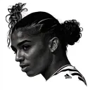 Ariana Grande, nle Choppa, Cristiano Ronaldo tattoo design idea