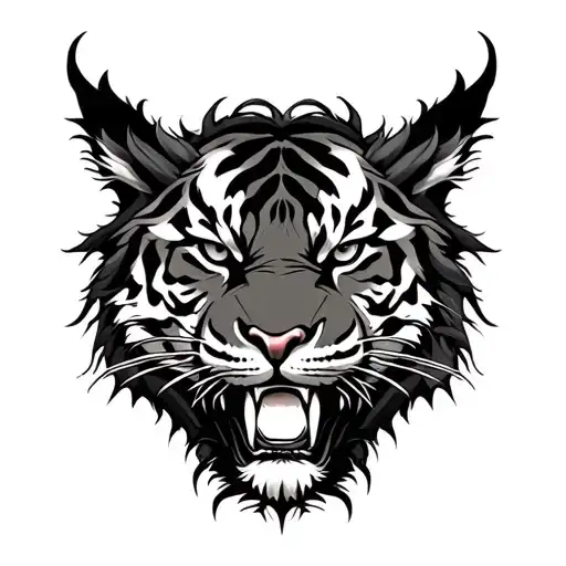 dragon and tiger tattoo design idea