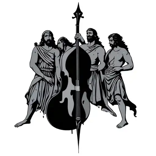 Greek Band tattoo design idea