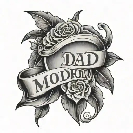 dad memorial tattoo design idea