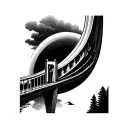 Rainbow Bridge tattoo design idea