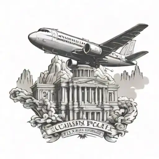 Caesar's palace, aviation and snowboarding tattoo design idea