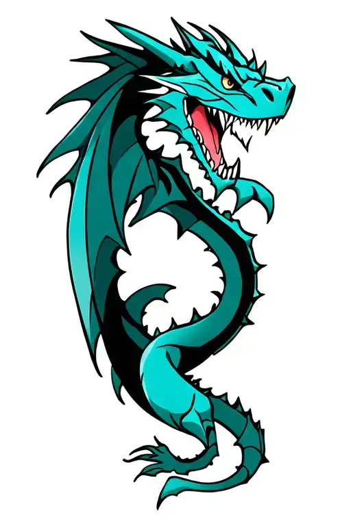 dnd dragon tattoo design idea