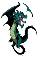 dnd dragon tattoo design idea