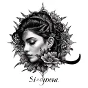 Sidiya Name Design: Write name tattoo design idea