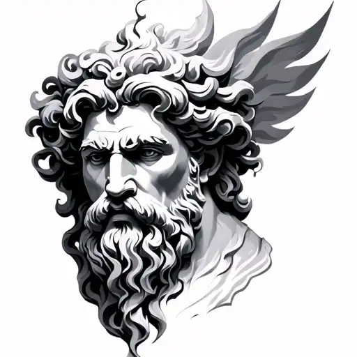 Zeus tattoo design idea