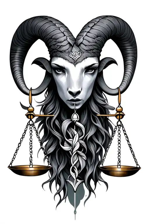 Libra And Aries tattoo design idea