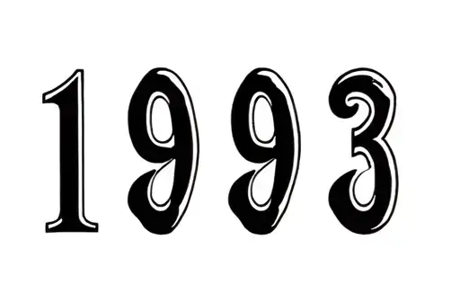 "1993" tattoo design idea