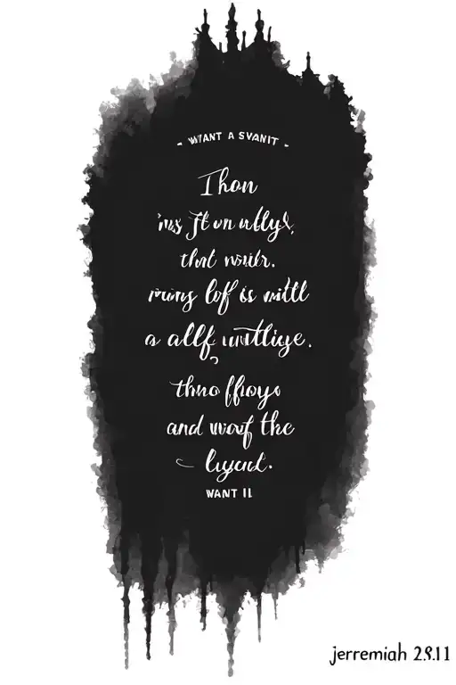 I want a simple half sleeve tattoo representing the biblical verse jeremiah 29:11 tattoo design idea