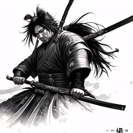 Musashi Miyamoto tattoo design idea