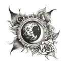 Eclipse tattoo design idea