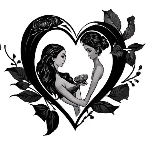 chocolate and the beginning of love tattoo design idea