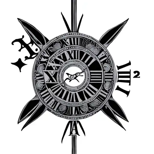 2022 Roman Numerals tattoo design idea