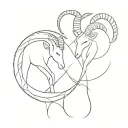 Aries And Capricorn tattoo design idea