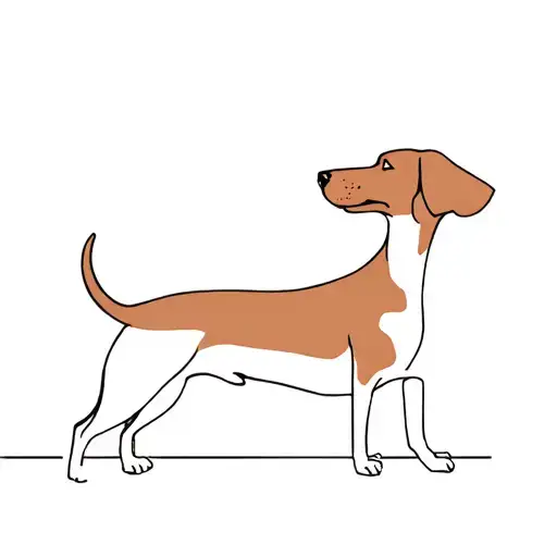 Bond between a vizsla and owner tattoo design idea