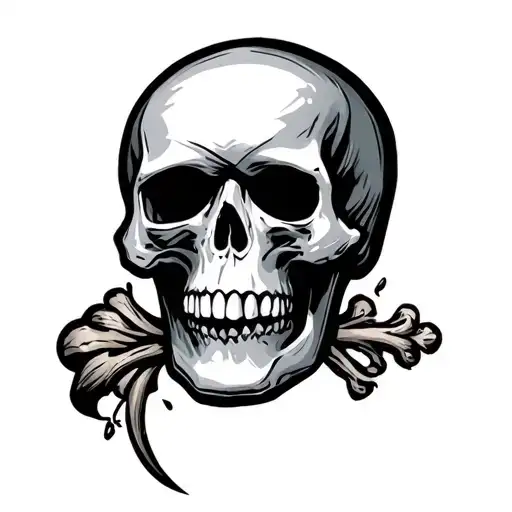 skull lafc tattoo design idea