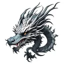 Twin Dragon tattoo design idea