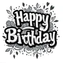 words karina happy birthday tattoo design idea