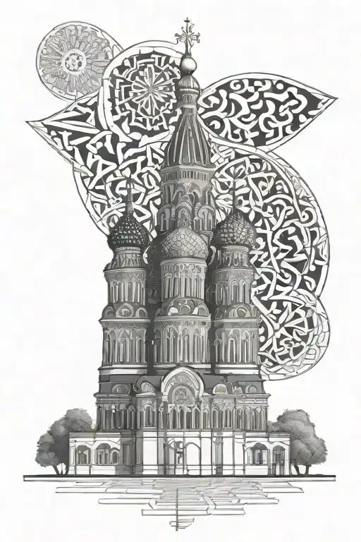 Church of St. Basil the Blazhenov tattoo design idea