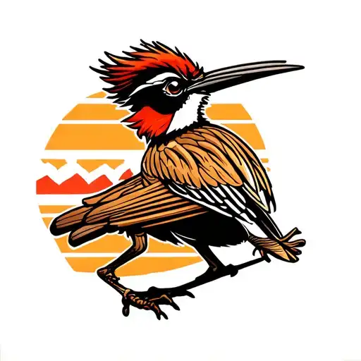 New Mexico roadrunner tattoo design idea