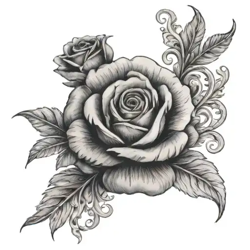 Psalm 23:4 tattoo design idea