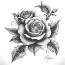 Psalm 23:4 tattoo design idea